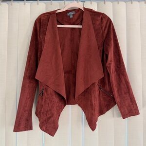 Market & Spruce Rust Waterfall Blazer